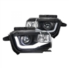 2010 - 2013 Chevy Camaro Projector Light Bar DRL Headlights - Black