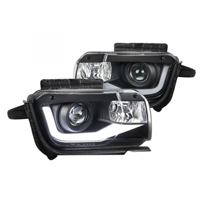 2010 - 2013 Chevy Camaro Projector Light Bar DRL Headlights - Black