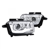 2010 - 2013 Chevy Camaro Projector Light Bar DRL Headlights - Chrome