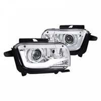 2010 - 2013 Chevy Camaro Projector Light Bar DRL Headlights - Chrome