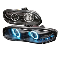 1998 - 2002 Chevy Camaro Projector LED Halo Headlights - Black