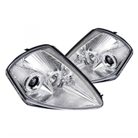 2000 - 2005 Mitsubishi Eclipse Projector LED Halo Headlights - Chrome