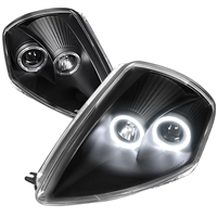 2000 - 2005 Mitsubishi Eclipse Projector LED Halo Headlights - Black