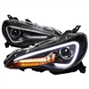 2012 - 2019 Scion FR-S Projector Light Bar DRL Headlights - Black