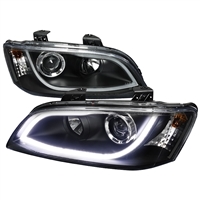 2008 - 2009 Pontiac G8 Projector Light Bar DRL Headlights - Black