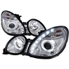 1998 - 2005 Lexus GS Series Projector DRL LED Halo Headlights - Chrome