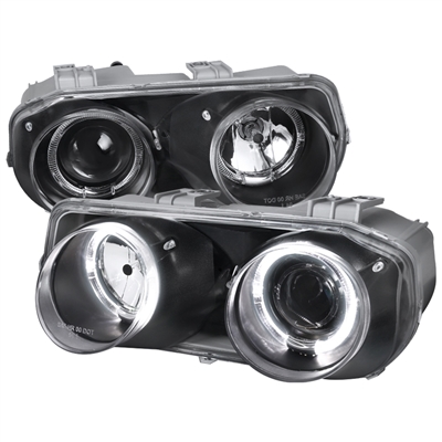 1994 - 1997 Acura Integra Projector Headlights - Black