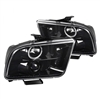 2005 - 2009 Ford Mustang Projector LED Halo Headlights - Black
