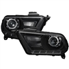 2010 - 2012 Ford Mustang Projector Headlights - Black