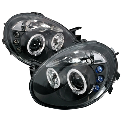 2003 - 2005 Dodge Neon Projector LED Halo Headlights - Black