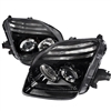 1997 - 2001 Honda Prelude Projector Headlights - Black
