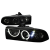 1998 - 2004 Chevy S-10 Projector LED Halo Headlights - Black/Smoke