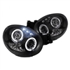 2002 - 2003 Subaru WRX / STI Projector LED Halo Headlights - Black