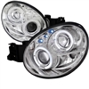 2002 - 2003 Subaru WRX / STI Projector LED Halo Headlights - Chrome