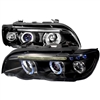 2000 - 2003 BMW X5 Projector LED Halo Headlights - Black
