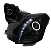 2004 - 2007 Cadillac CTS-V Projector DRL LED Halo Headlights - Black/Smoke