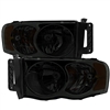2003 - 2005 Dodge Ram 3500 Crystal Headlights - Smoke