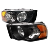 2003 - 2005 Dodge Ram 3500 Euro Style Headlights - Black