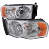 2003 - 2005 Dodge Ram 3500 Projector Headlights - Chrome