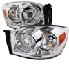 2006 - 2009 Dodge Ram 3500 Projector Headlights - Chrome