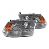 2010 - 2018 Dodge Ram 3500 Euro Style Headlights - Chrome