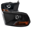 2010 - 2018 Dodge Ram 3500 Projector Headlights - Black