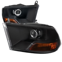 2019 - 2024 Dodge Ram 1500 Classic Projector Headlights - Black