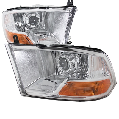 2010 - 2018 Dodge Ram 3500 Projector Headlights - Chrome