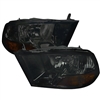 2010 - 2012 Dodge Ram 3500 Euro Style Headlights - Smoke