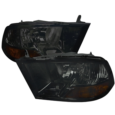 2010 - 2012 Dodge Ram 3500 Euro Style Headlights - Smoke