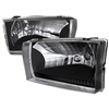 1999 - 2004 Ford F-350 Euro Style Headlights - Black