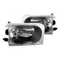 1999 - 2004 Ford F-350 Crystal Headlights - Black