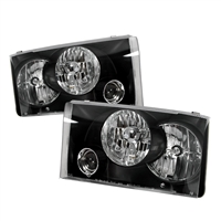 1999 - 2004 Ford F-350 Projector Headlights - Black