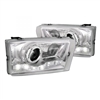 1999 - 2004 Ford F-350 Projector DRL Headlights - Chrome