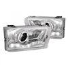 1999 - 2004 Ford F-450 Projector DRL Headlights - Chrome