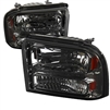 2005 - 2007 Ford F-350 Euro Style Headlights - Smoke