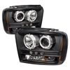 2005 - 2007 Ford F-450 Projector CCFL Halo Headlights - Black