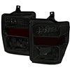 2008 - 2010 Ford F-550 Euro Style Headlights - Smoke