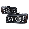 2003 - 2007 Chevy Silverado 3500 Projector LED Halo Headlights - Black