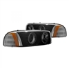 2001 - 2007 GMC Sierra 3500 Projector LED Halo Headlights - Black
