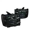 2007 - 2014 GMC Sierra 3500HD Crystal Headlights - Smoke