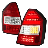 2005 - 2007 Chrysler 300C LED Light Bar Tail Lights - Red