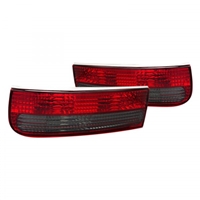 1990 - 1996 Nissan 300ZX Euro Style Tail Lights - Red/Smoke