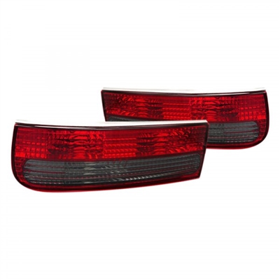 1990 - 1996 Nissan 300ZX Euro Style Tail Lights - Red/Smoke