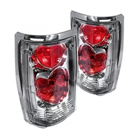 1986 - 1993 Mazda B2000 Euro Style Tail Lights - Chrome