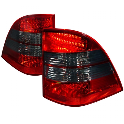 1998 - 2005 Mercedes ML-Class W163 LED Tail Lights - Red/Smoke