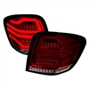 2006 - 2011 Mercedes ML-Class W164 LED Light Bar Tail Lights - Red/Smoke