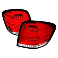 2006 - 2011 Mercedes ML-Class W164 LED Light Bar Tail Lights - Red