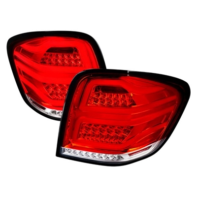 2006 - 2011 Mercedes ML-Class W164 LED Light Bar Tail Lights - Red