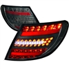 2008 - 2011 Mercedes C-Class LED Light Bar Tail Lights - Smoke